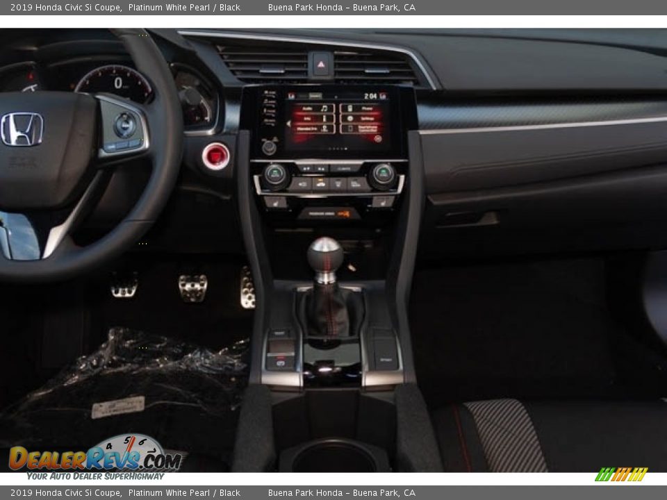 2019 Honda Civic Si Coupe Platinum White Pearl / Black Photo #20