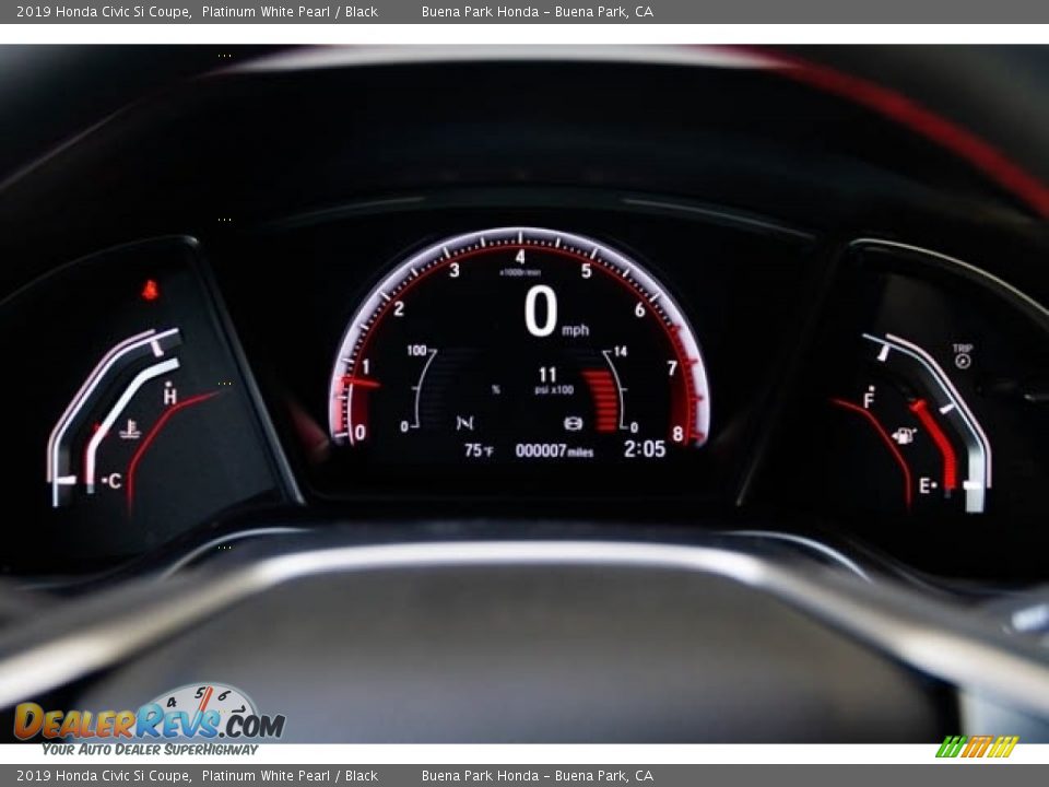 2019 Honda Civic Si Coupe Gauges Photo #21