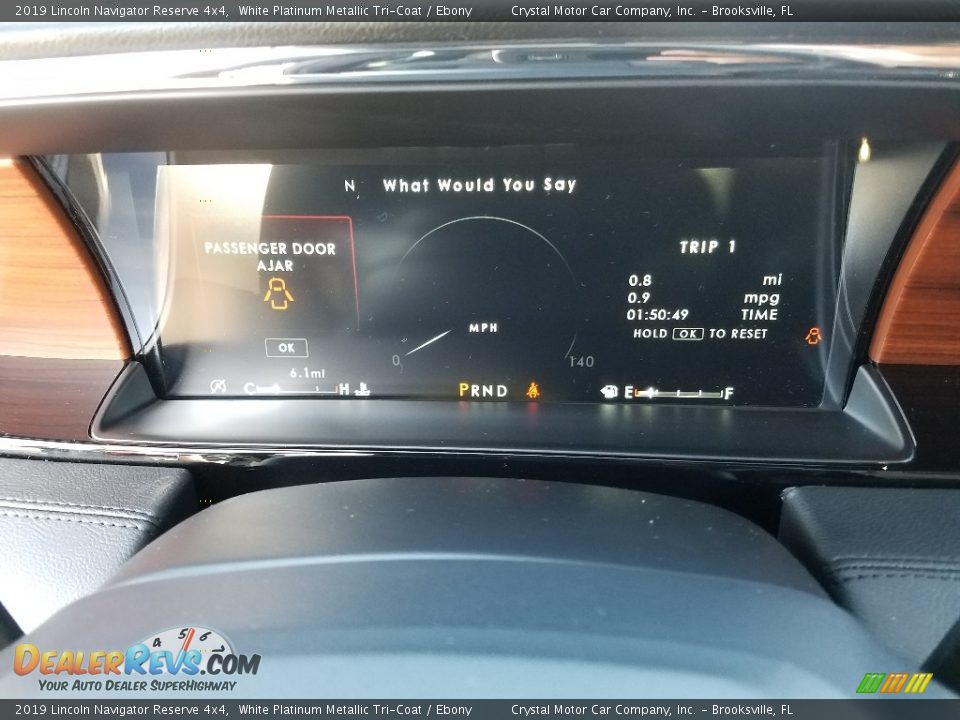 2019 Lincoln Navigator Reserve 4x4 White Platinum Metallic Tri-Coat / Ebony Photo #16
