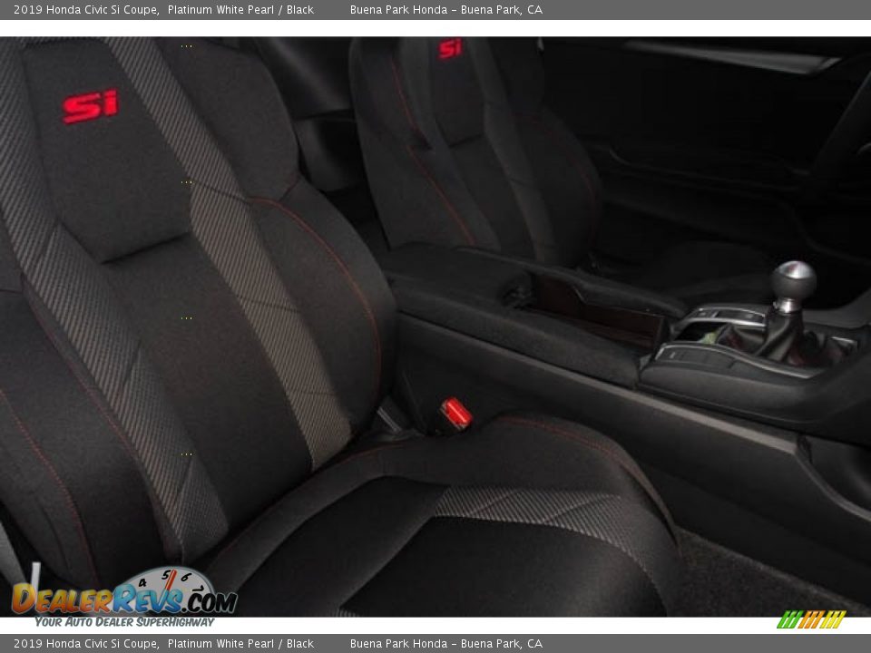 2019 Honda Civic Si Coupe Platinum White Pearl / Black Photo #32