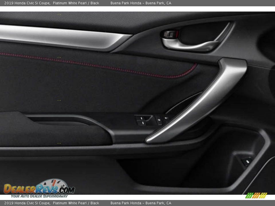 2019 Honda Civic Si Coupe Platinum White Pearl / Black Photo #34