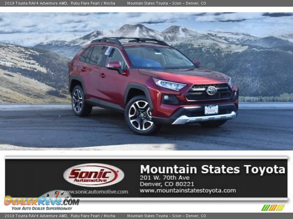 2019 Toyota RAV4 Adventure AWD Ruby Flare Pearl / Mocha Photo #1