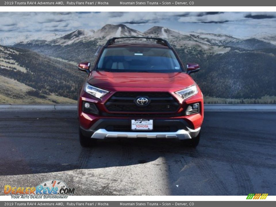 2019 Toyota RAV4 Adventure AWD Ruby Flare Pearl / Mocha Photo #2