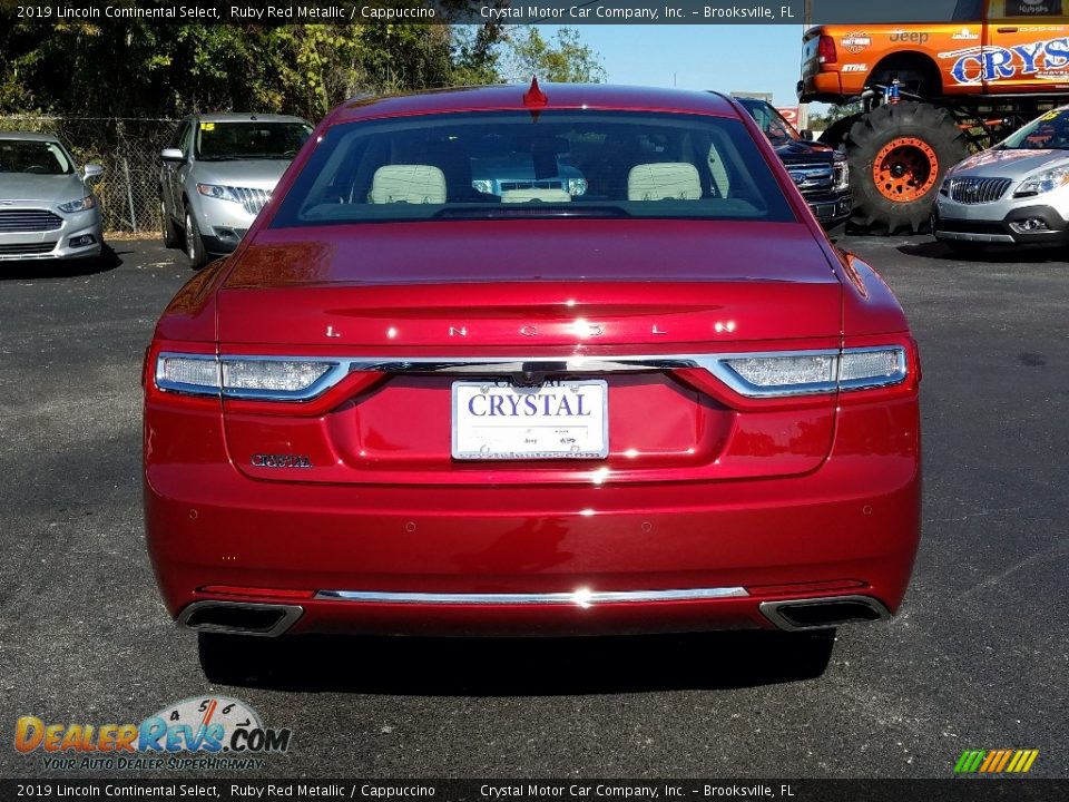 2019 Lincoln Continental Select Ruby Red Metallic / Cappuccino Photo #4