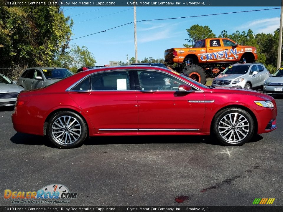 2019 Lincoln Continental Select Ruby Red Metallic / Cappuccino Photo #6