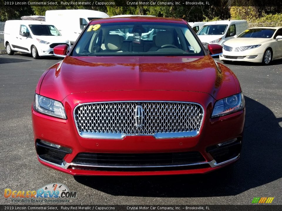 2019 Lincoln Continental Select Ruby Red Metallic / Cappuccino Photo #8