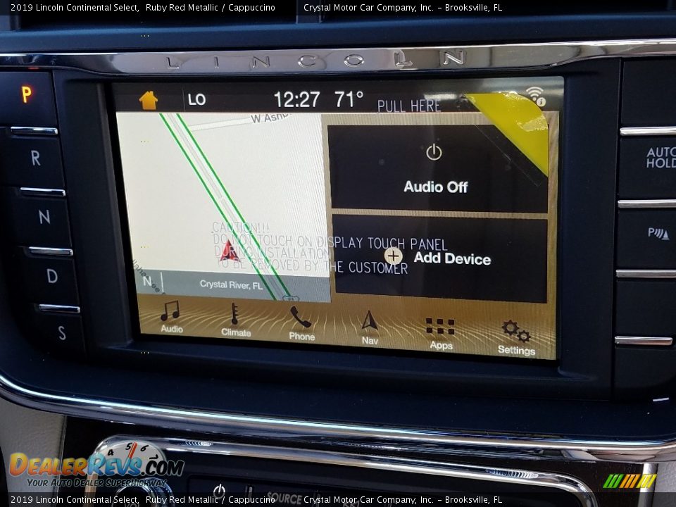 Navigation of 2019 Lincoln Continental Select Photo #15