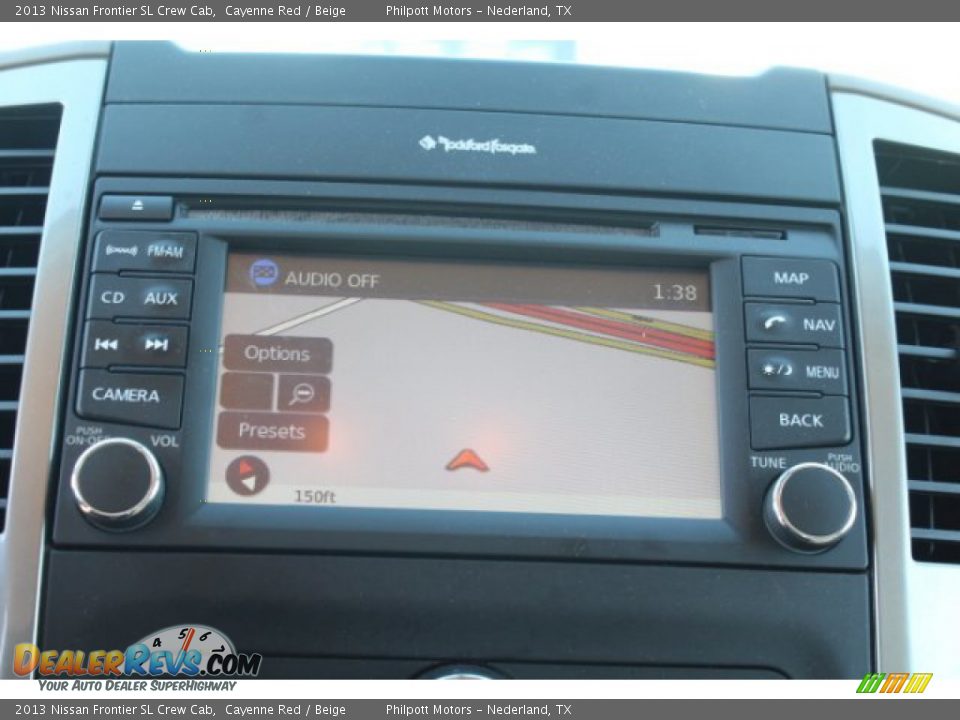 2013 Nissan Frontier SL Crew Cab Cayenne Red / Beige Photo #12