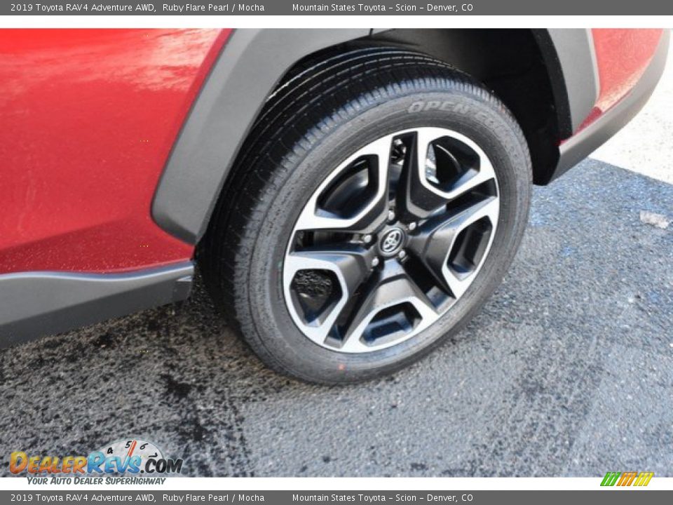 2019 Toyota RAV4 Adventure AWD Ruby Flare Pearl / Mocha Photo #33
