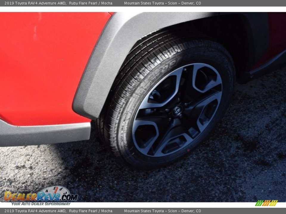 2019 Toyota RAV4 Adventure AWD Ruby Flare Pearl / Mocha Photo #34