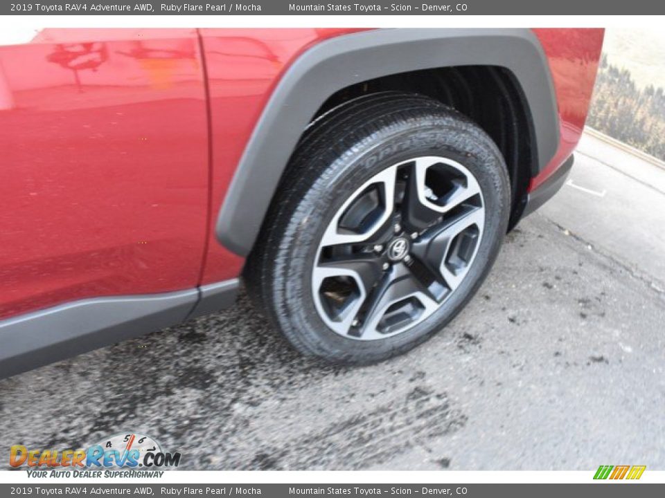 2019 Toyota RAV4 Adventure AWD Ruby Flare Pearl / Mocha Photo #35