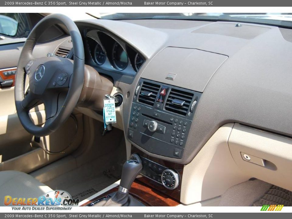 2009 Mercedes-Benz C 350 Sport Steel Grey Metallic / Almond/Mocha Photo #11