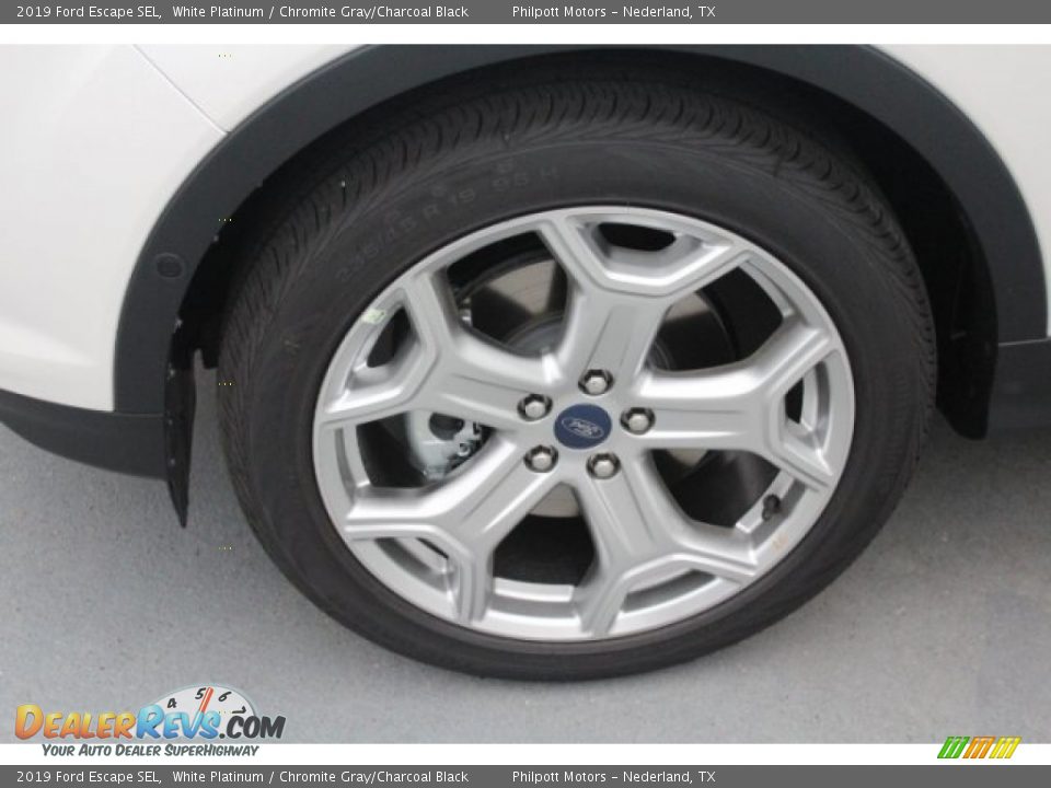 2019 Ford Escape SEL White Platinum / Chromite Gray/Charcoal Black Photo #5