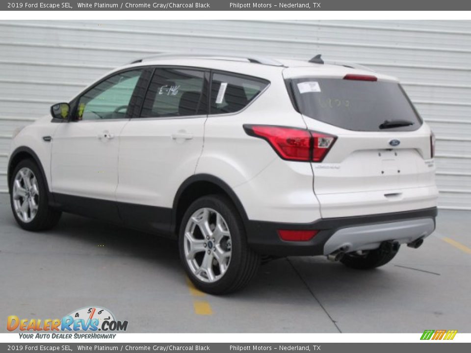 2019 Ford Escape SEL White Platinum / Chromite Gray/Charcoal Black Photo #6