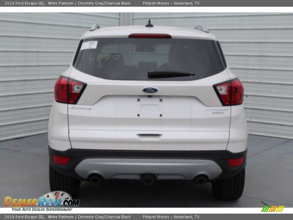 2019 Ford Escape SEL White Platinum / Chromite Gray/Charcoal Black Photo #7