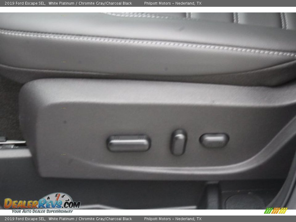 2019 Ford Escape SEL White Platinum / Chromite Gray/Charcoal Black Photo #11