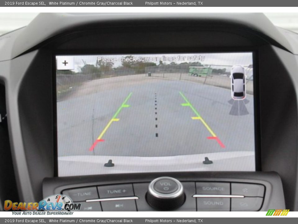 2019 Ford Escape SEL White Platinum / Chromite Gray/Charcoal Black Photo #13