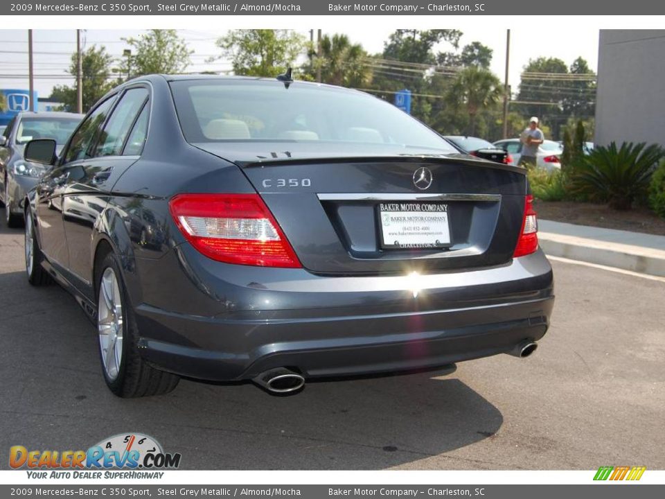 2009 Mercedes-Benz C 350 Sport Steel Grey Metallic / Almond/Mocha Photo #17