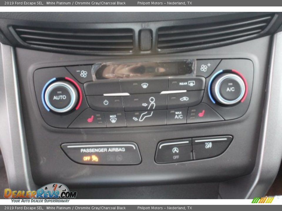 2019 Ford Escape SEL White Platinum / Chromite Gray/Charcoal Black Photo #14