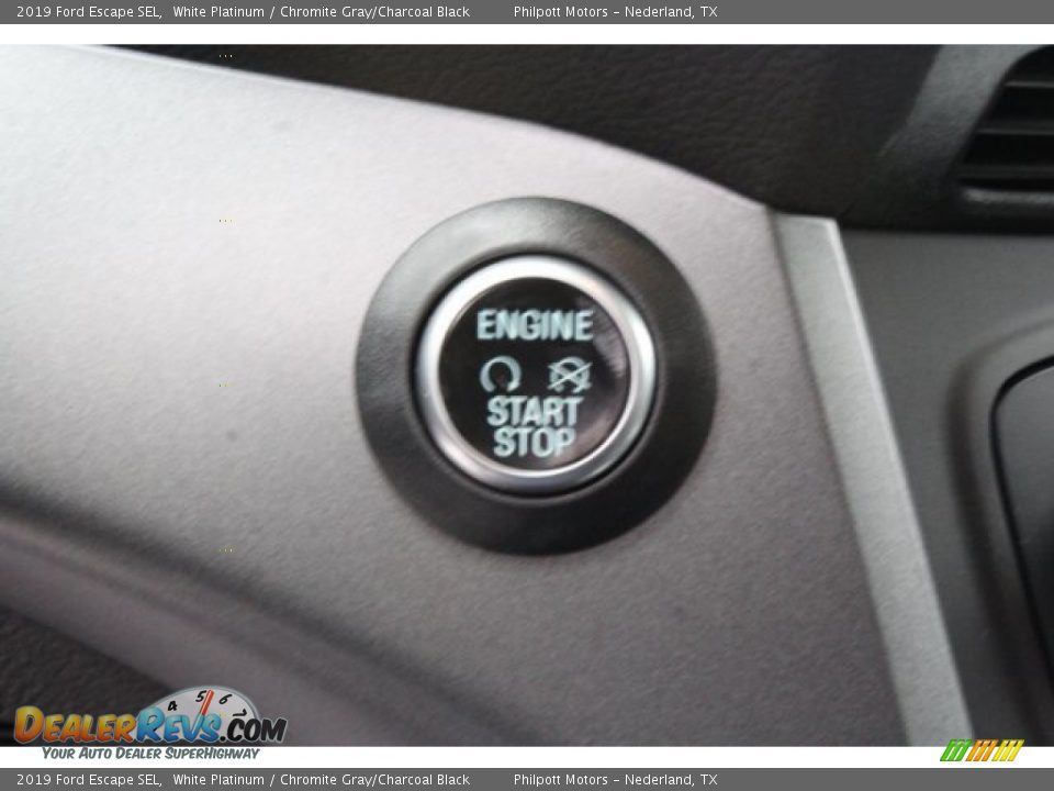 2019 Ford Escape SEL White Platinum / Chromite Gray/Charcoal Black Photo #15