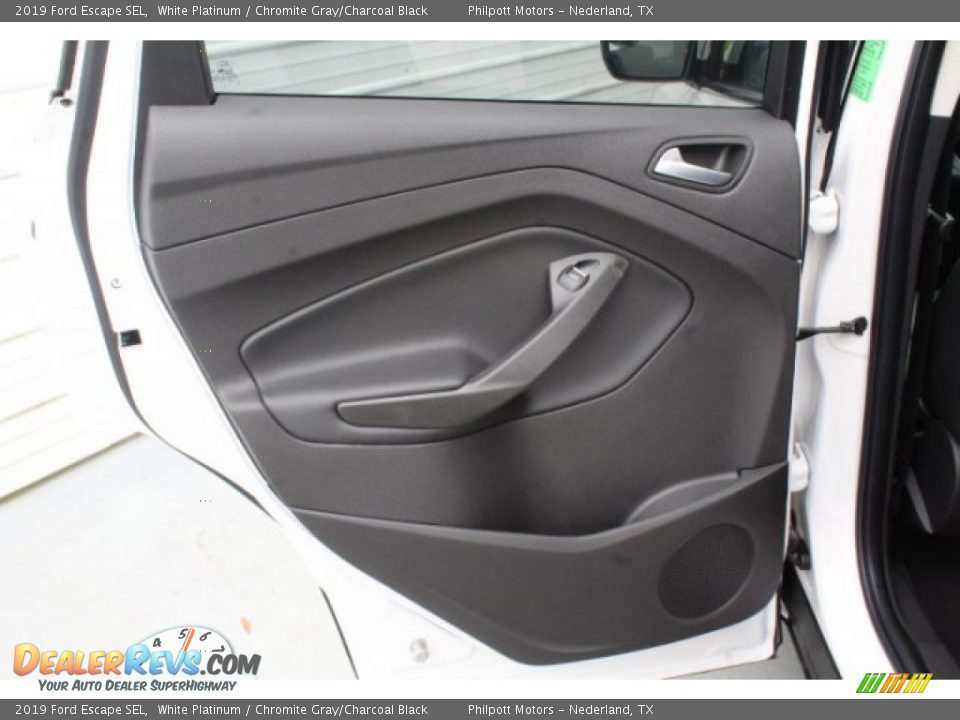 2019 Ford Escape SEL White Platinum / Chromite Gray/Charcoal Black Photo #18