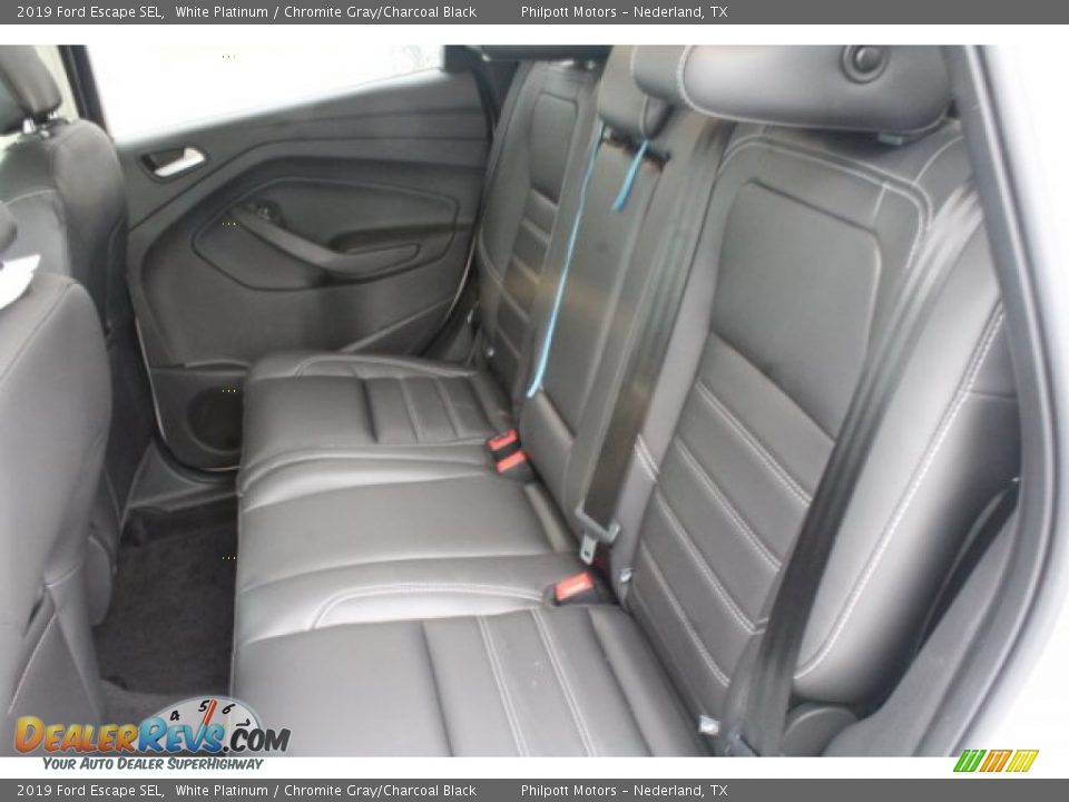 2019 Ford Escape SEL White Platinum / Chromite Gray/Charcoal Black Photo #19