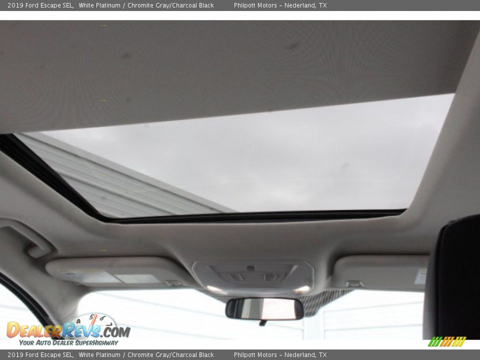 2019 Ford Escape SEL White Platinum / Chromite Gray/Charcoal Black Photo #22