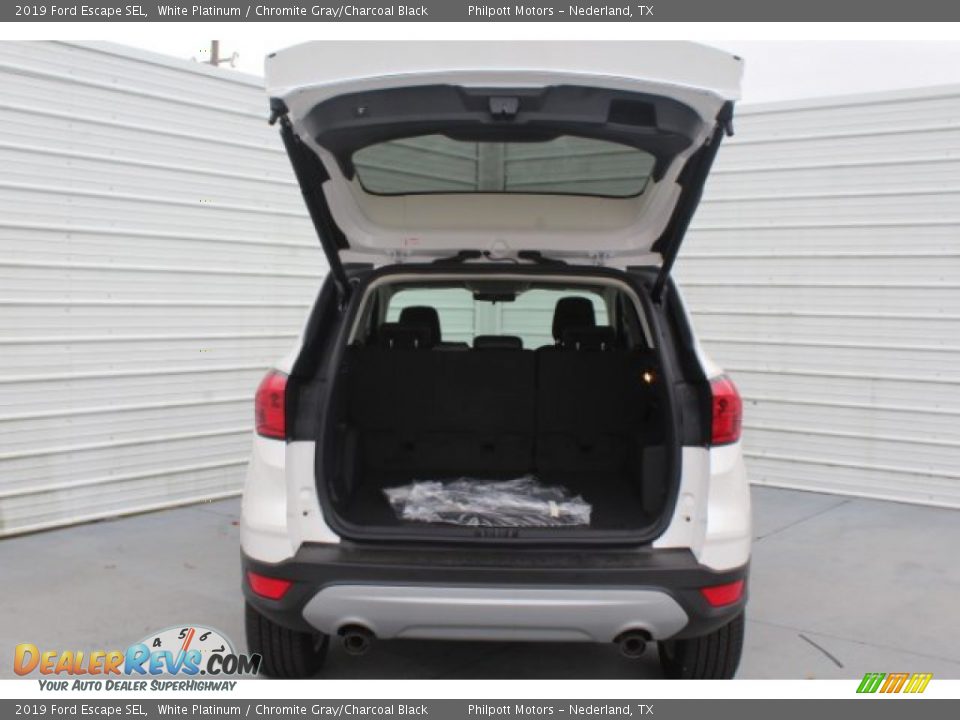 2019 Ford Escape SEL White Platinum / Chromite Gray/Charcoal Black Photo #23