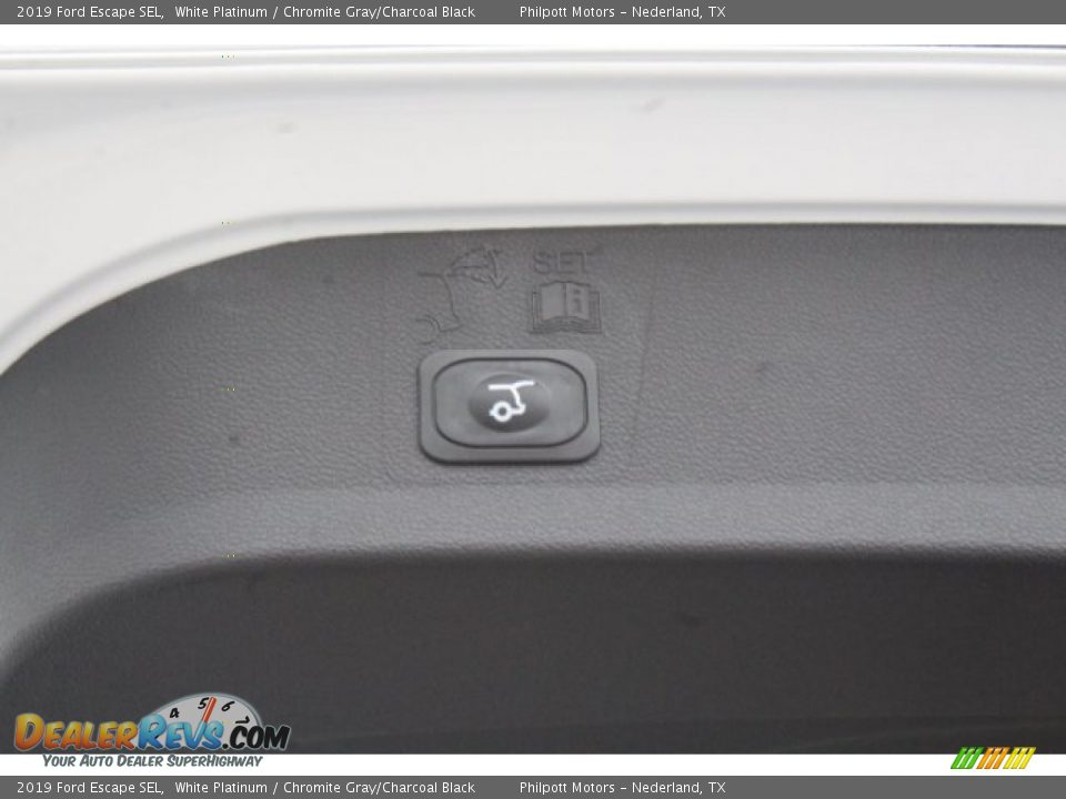 2019 Ford Escape SEL White Platinum / Chromite Gray/Charcoal Black Photo #24