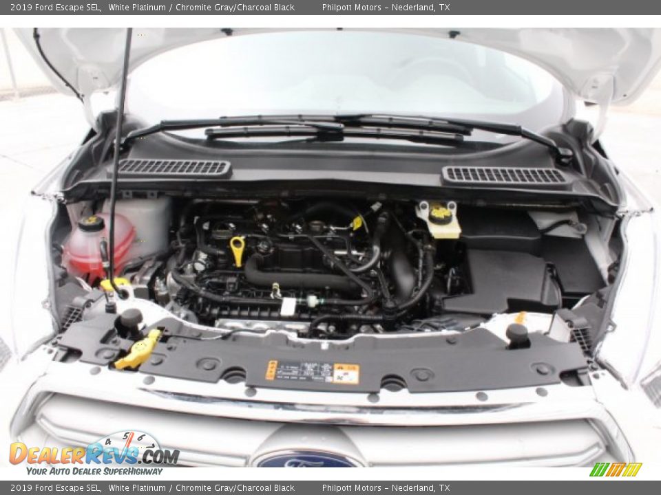 2019 Ford Escape SEL White Platinum / Chromite Gray/Charcoal Black Photo #25