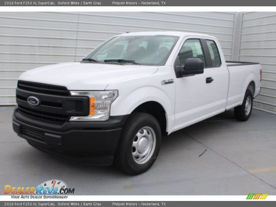 2019 Ford F150 XL SuperCab Oxford White / Earth Gray Photo #4