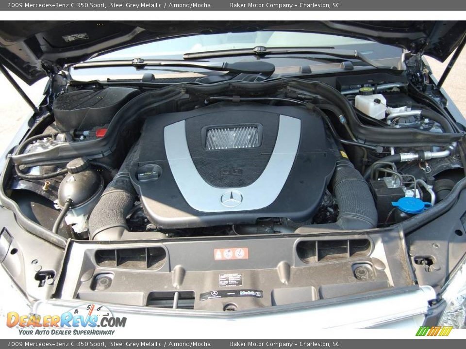 2009 Mercedes-Benz C 350 Sport Steel Grey Metallic / Almond/Mocha Photo #20