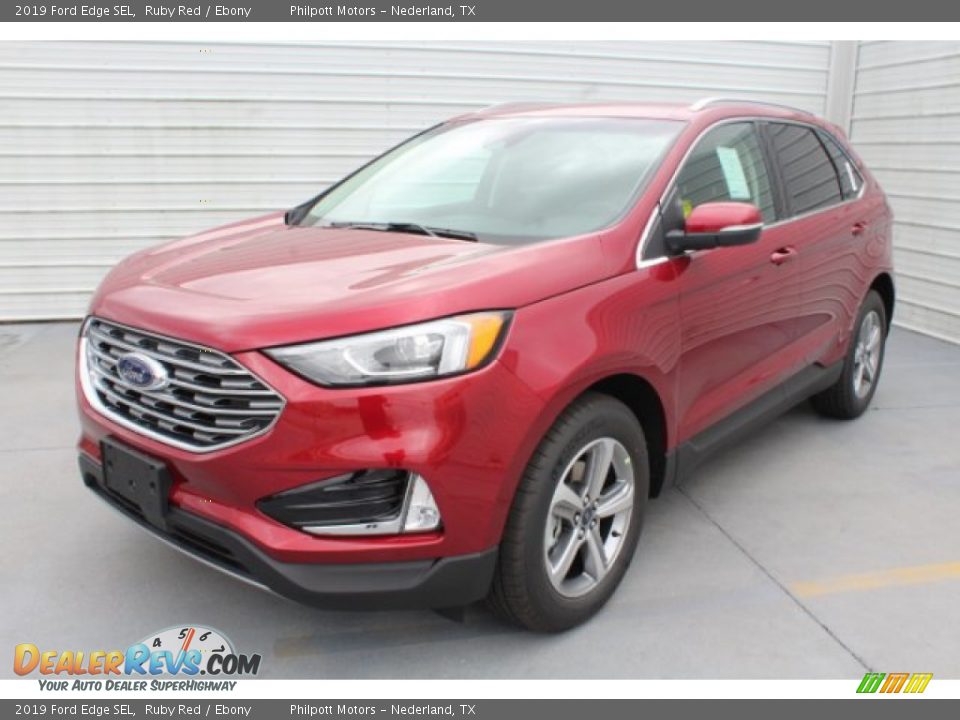 2019 Ford Edge SEL Ruby Red / Ebony Photo #4