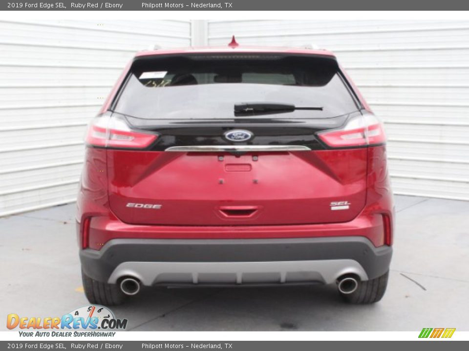 2019 Ford Edge SEL Ruby Red / Ebony Photo #7