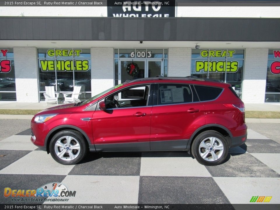 2015 Ford Escape SE Ruby Red Metallic / Charcoal Black Photo #1