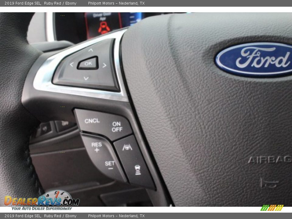 2019 Ford Edge SEL Ruby Red / Ebony Photo #15