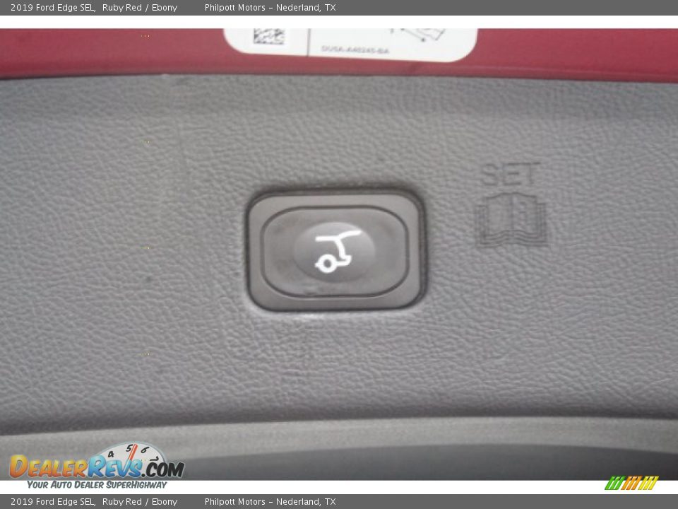 2019 Ford Edge SEL Ruby Red / Ebony Photo #23
