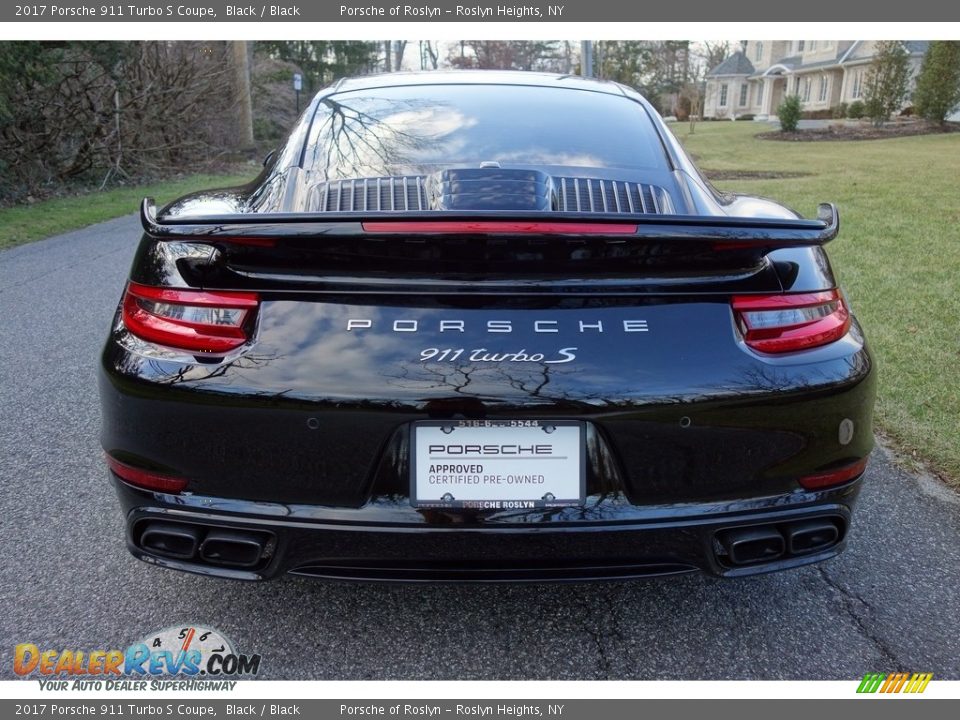 2017 Porsche 911 Turbo S Coupe Black / Black Photo #4