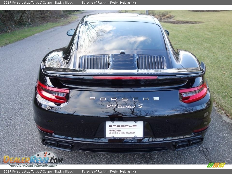 2017 Porsche 911 Turbo S Coupe Black / Black Photo #5