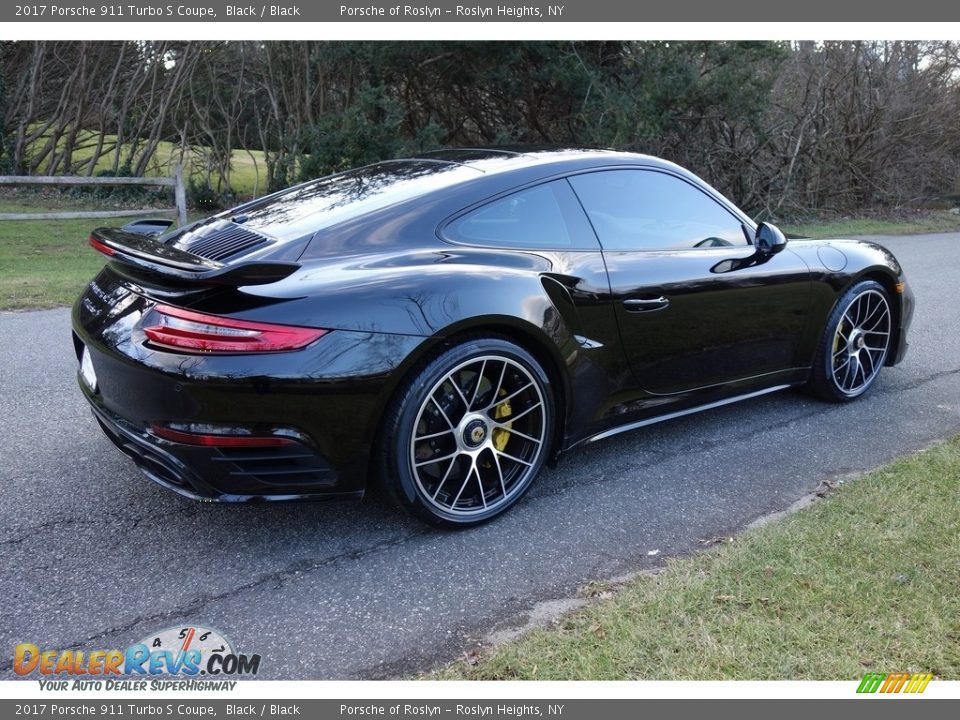 2017 Porsche 911 Turbo S Coupe Black / Black Photo #6