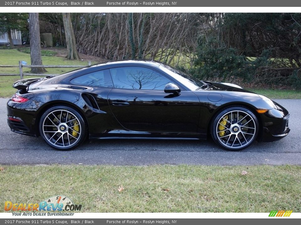 2017 Porsche 911 Turbo S Coupe Black / Black Photo #7