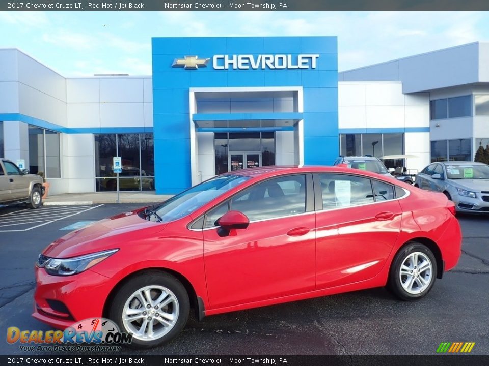 2017 Chevrolet Cruze LT Red Hot / Jet Black Photo #1