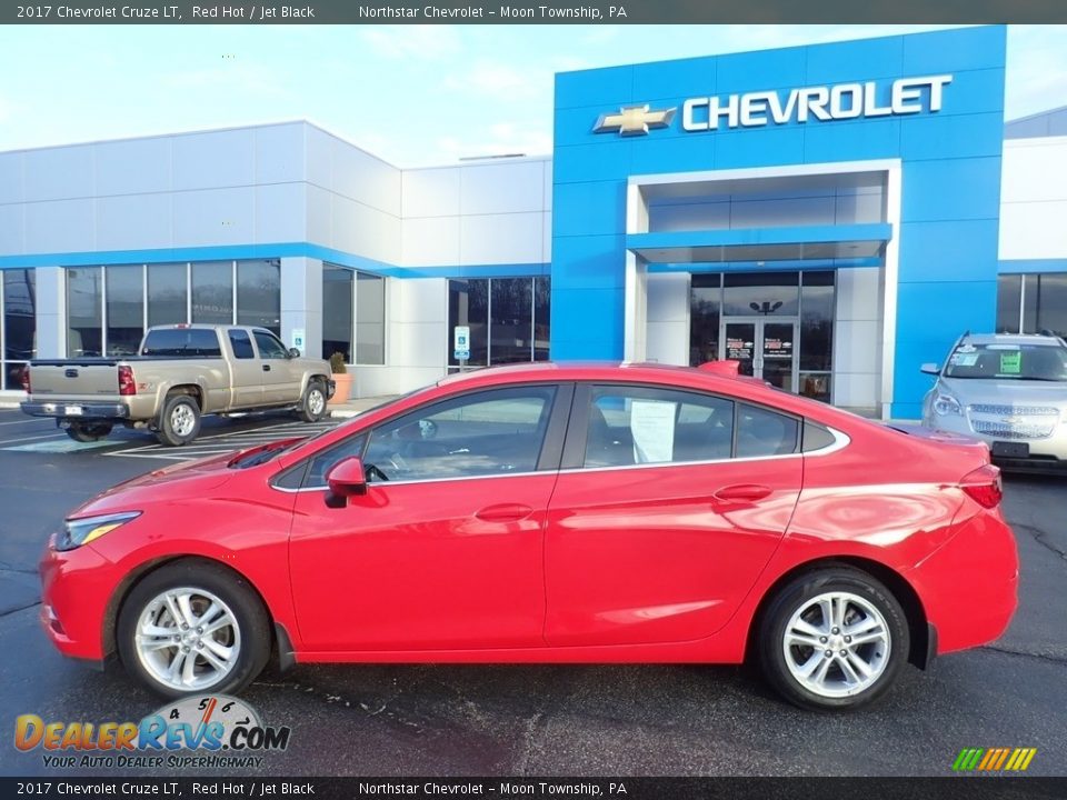 2017 Chevrolet Cruze LT Red Hot / Jet Black Photo #3