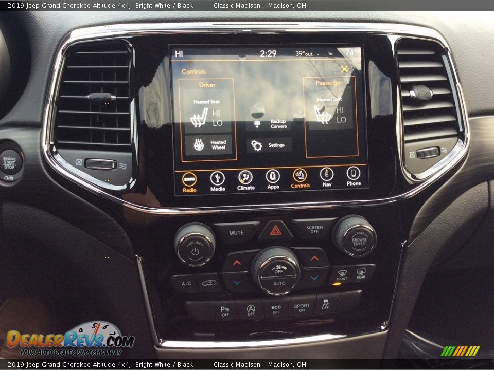 2019 Jeep Grand Cherokee Altitude 4x4 Bright White / Black Photo #15