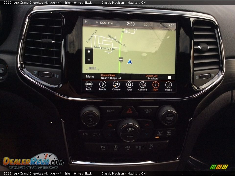 2019 Jeep Grand Cherokee Altitude 4x4 Bright White / Black Photo #16