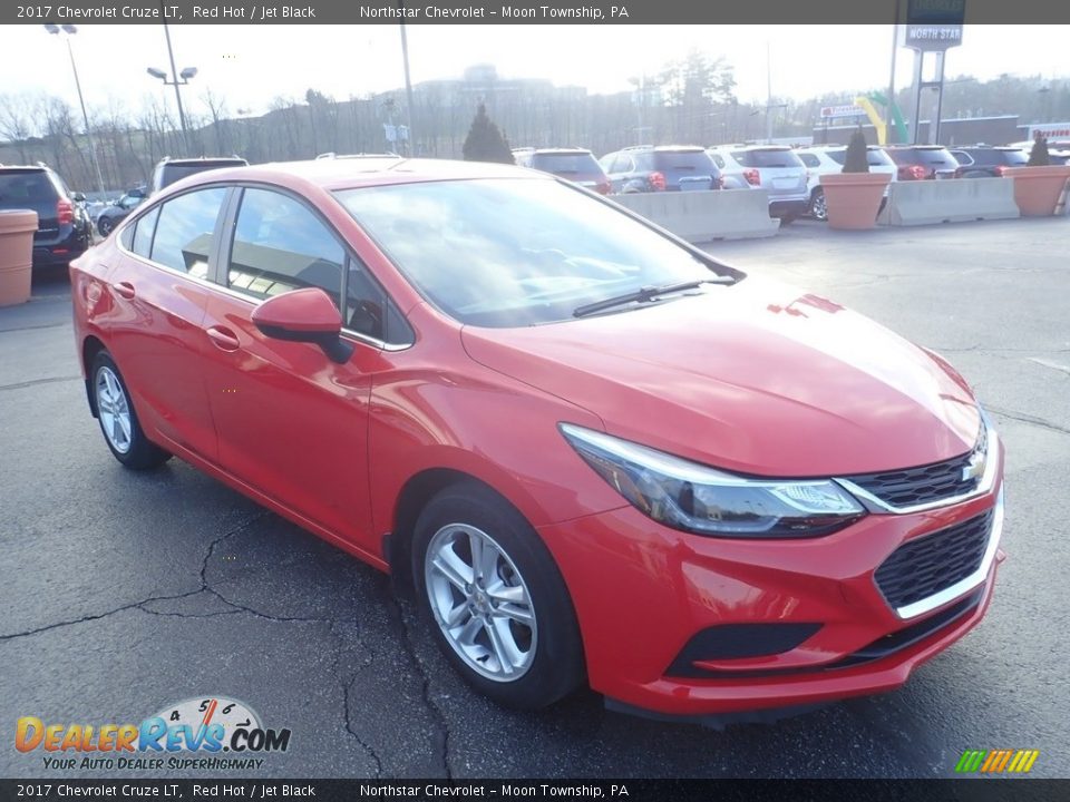 2017 Chevrolet Cruze LT Red Hot / Jet Black Photo #11