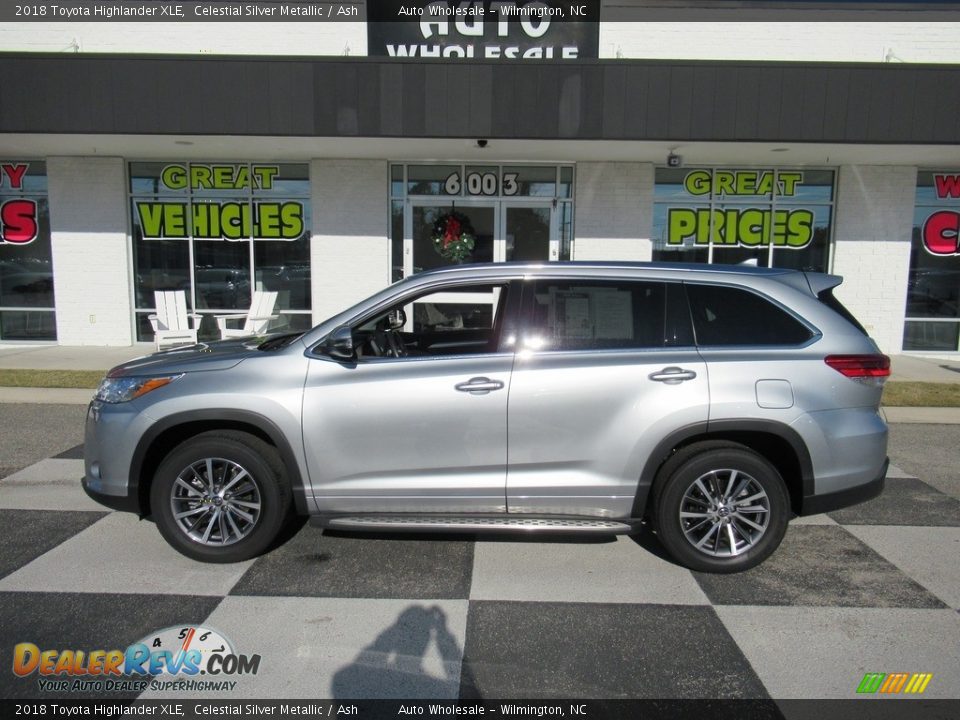 2018 Toyota Highlander XLE Celestial Silver Metallic / Ash Photo #1
