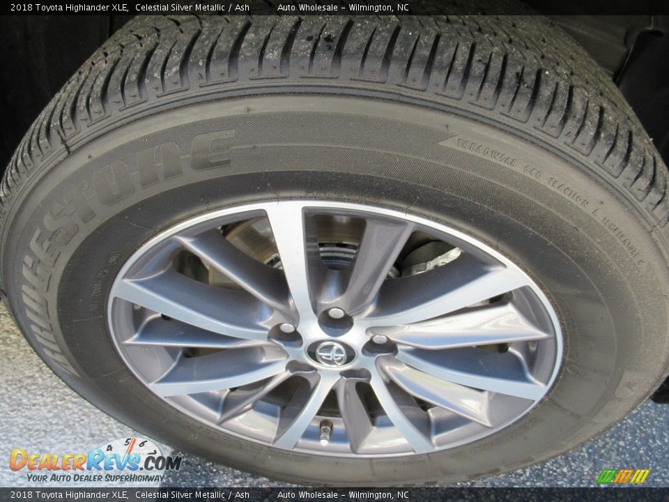 2018 Toyota Highlander XLE Celestial Silver Metallic / Ash Photo #7