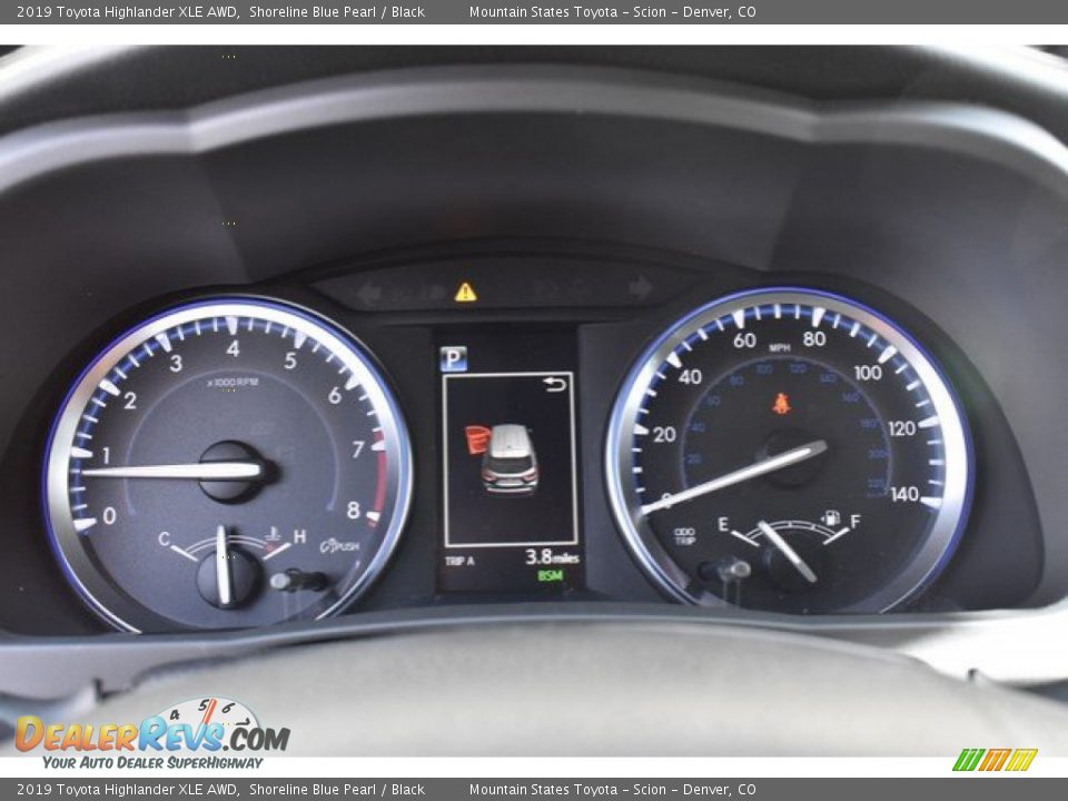 2019 Toyota Highlander XLE AWD Shoreline Blue Pearl / Black Photo #31