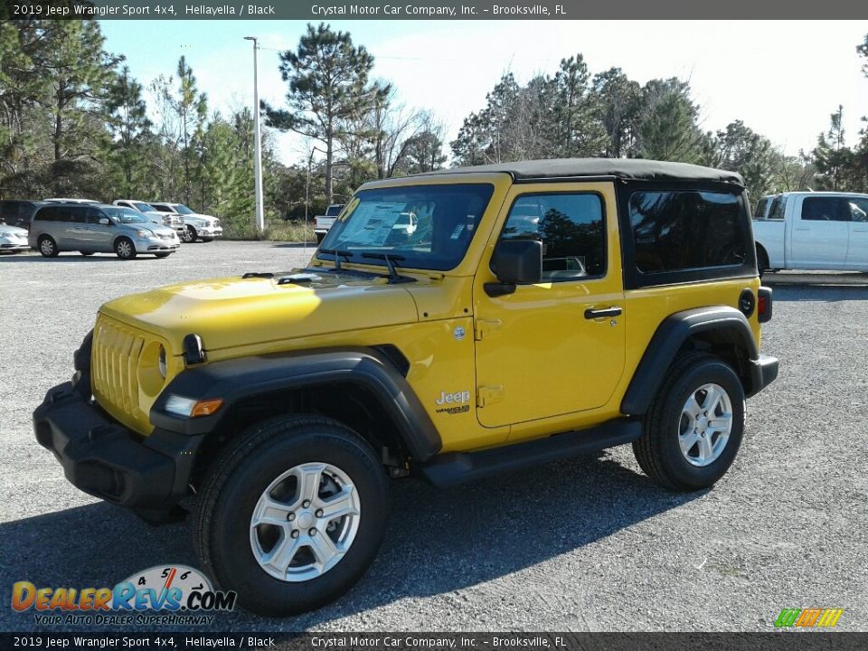 2019 Jeep Wrangler Sport 4x4 Hellayella / Black Photo #1